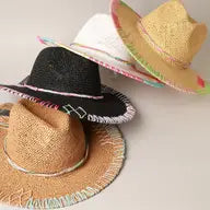 Multi Stitch Panama Hat  (LT Natural)