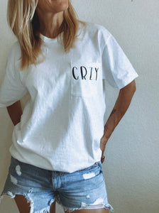 CRZY Tee WHT