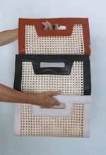 Load image into Gallery viewer, Rattan Tan Clutch
