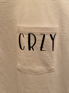 CRZY Tee WHT