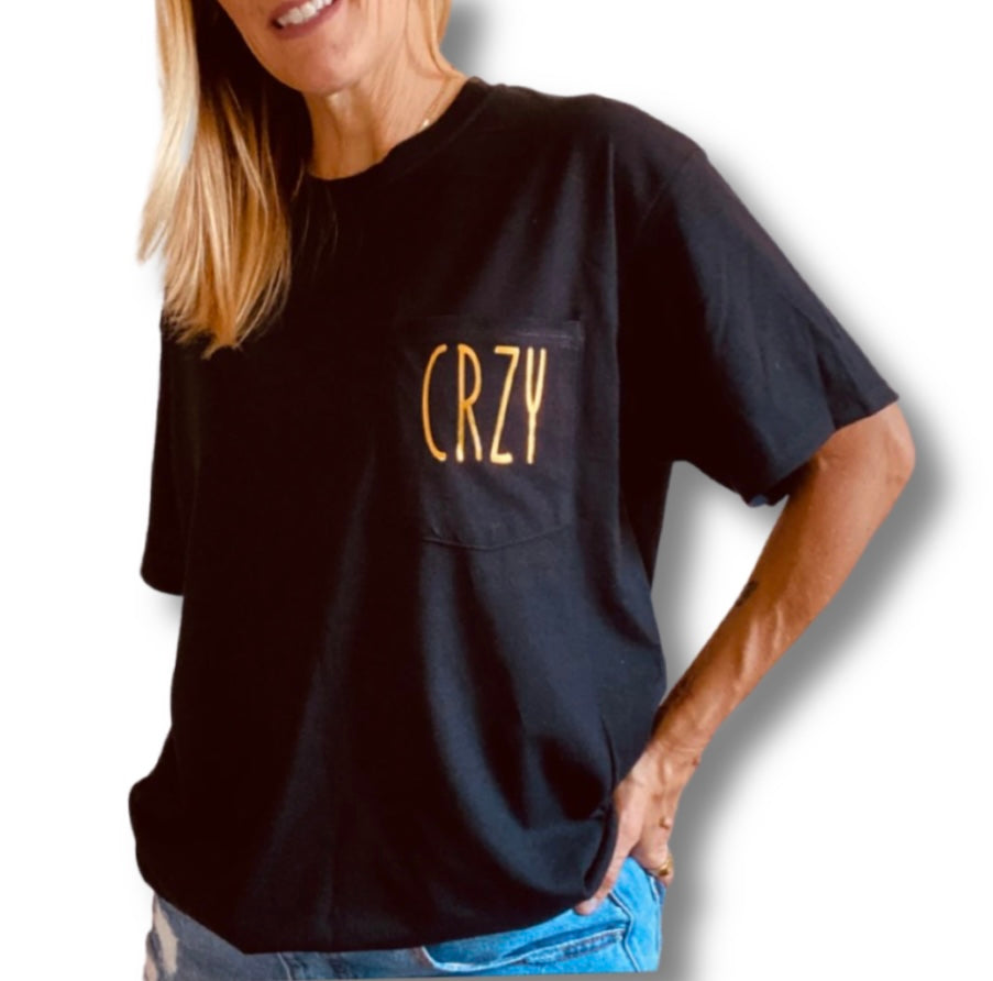 CRZY Tee BLK