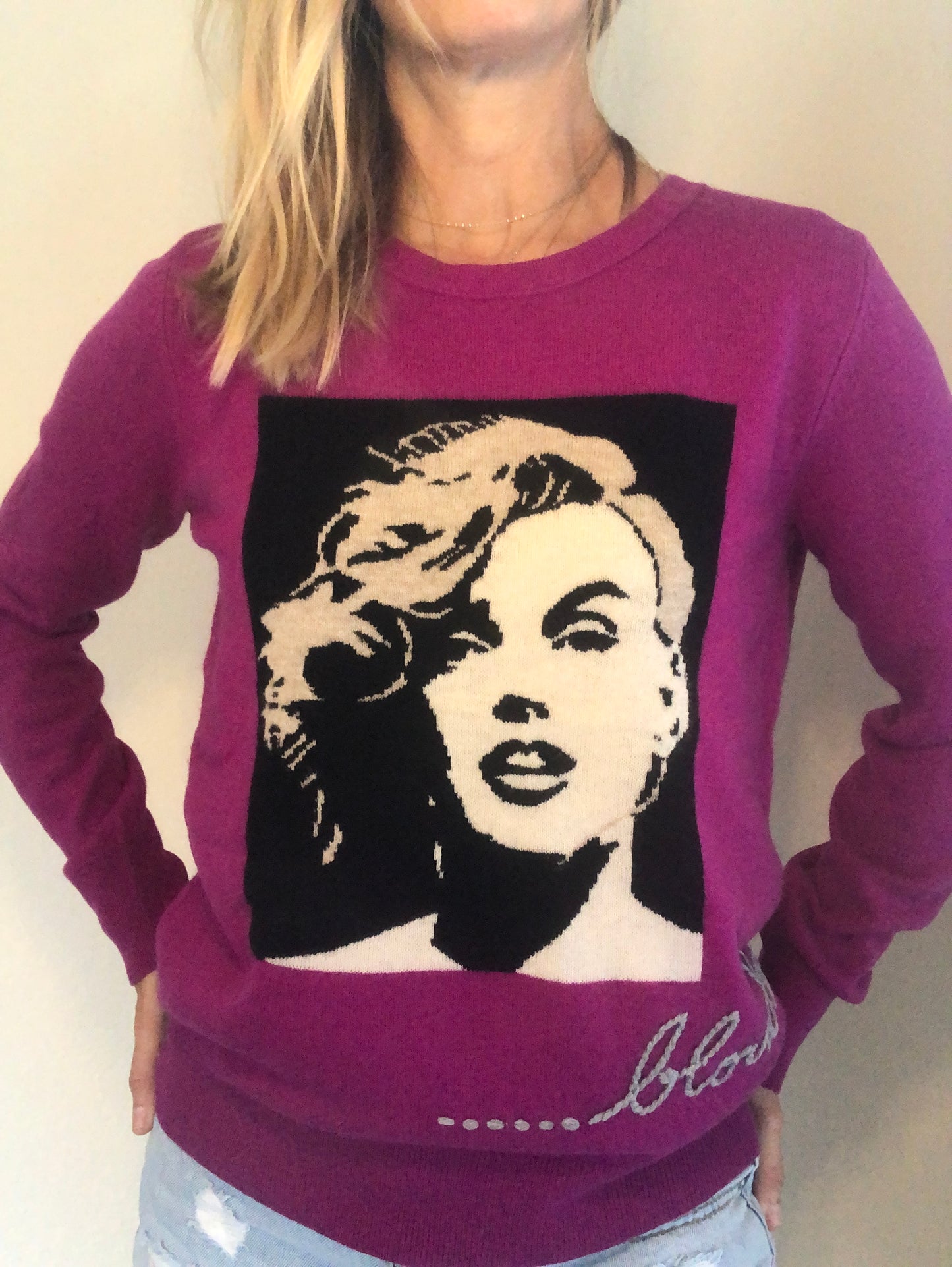 Marilyn Blondes Retro Sweater
