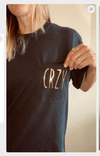 Load image into Gallery viewer, CRZY Tee BLK
