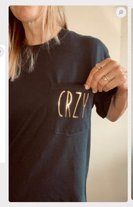 CRZY Tee BLK