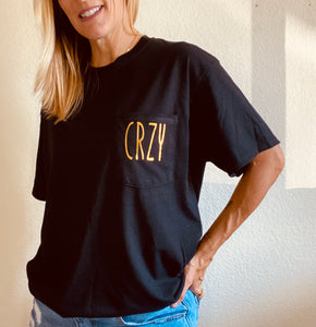 CRZY Tee BLK